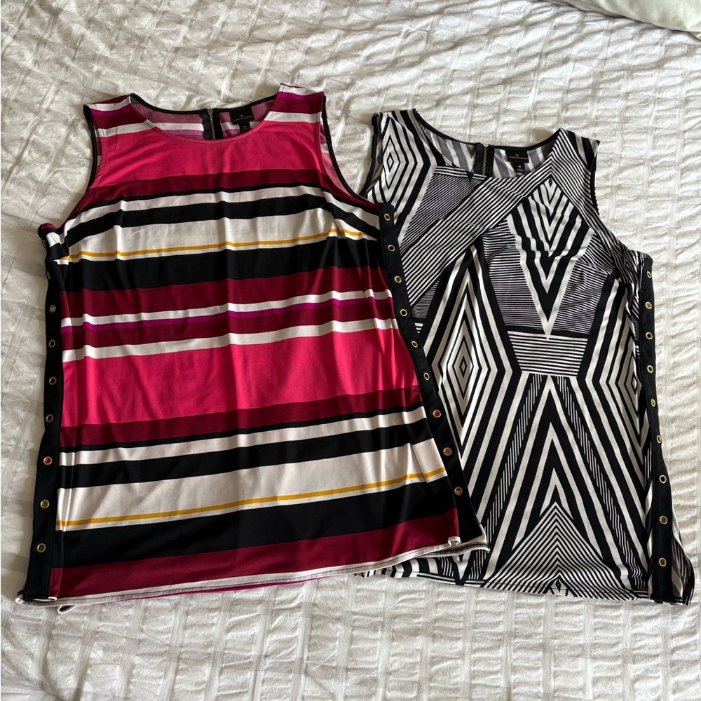 XL - Two Beautiful Worthington Long Tunic Style Tops